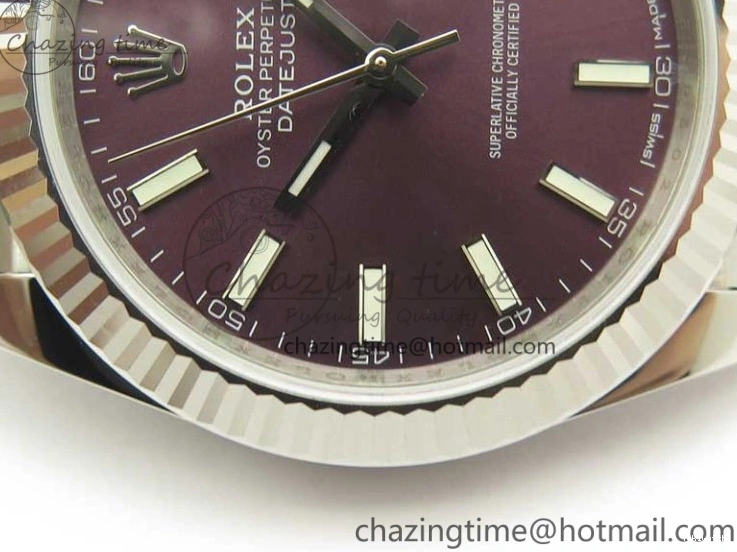Dial SS Stick 1:1 version on Markers Jubilee Purple A3235 DateJust Edition New 126334 Bracelet Best REF 0727